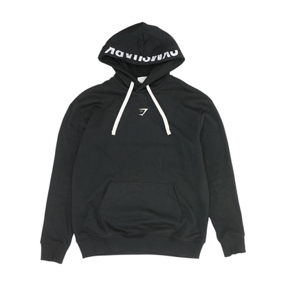 Black Solid Hoodie Pullover