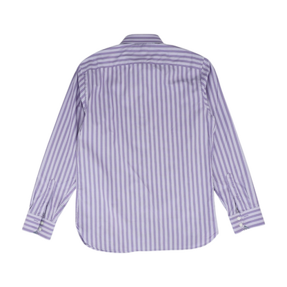Purple Striped Long Sleeve Button Down