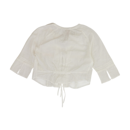White Cropped Blouse