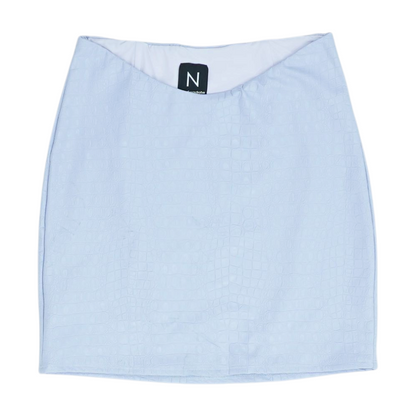 Lavender Animal Print Mini Skirt