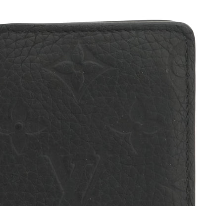 Black Pocket Organizer in Monogram Taurillon Leather