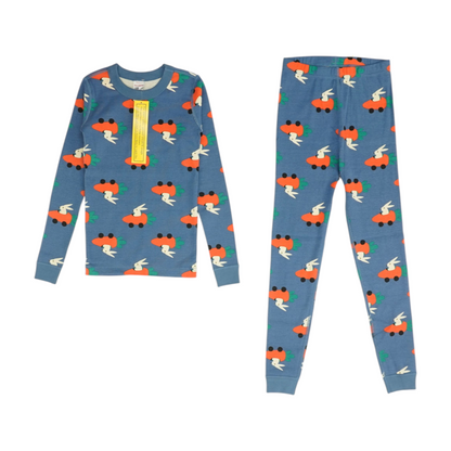 Blue Graphic Pajama Set