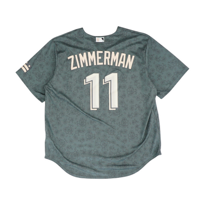 Women's Gray Washington Nationals City Connect #11 Ryan Zimmerman Jersey Short Sleeve Jersey