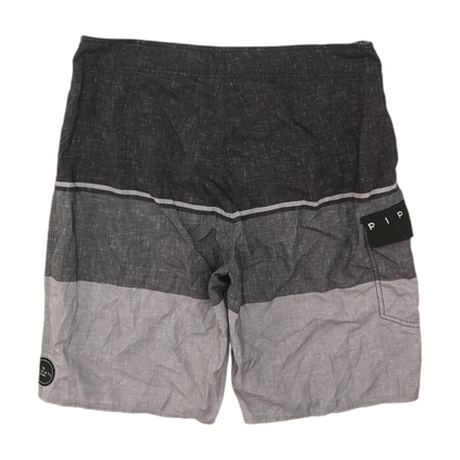 Black Color Block Swim Bottom