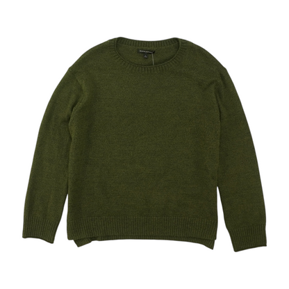 Green Solid Pullover Sweater