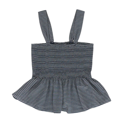 Navy Striped Blouse