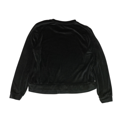 Black Solid Pajama Top