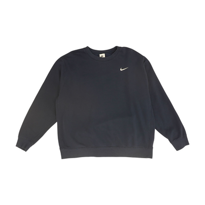 Navy Solid Sweatshirt Pullover