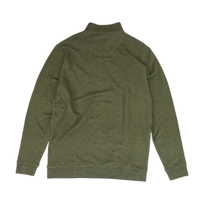 Green Solid 1/4 Zip Pullover