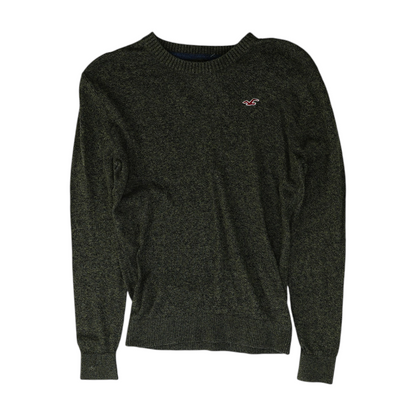 Green Solid Pullover Sweater