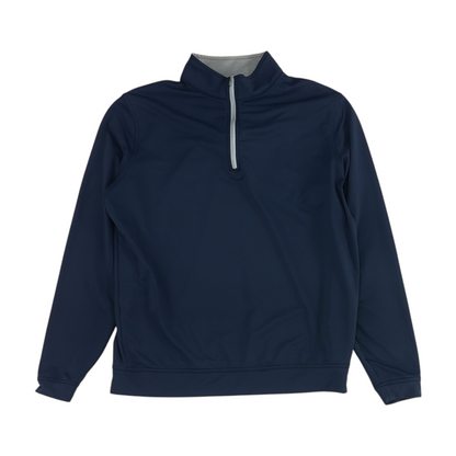 Navy Solid 1/4 Zip Pullover