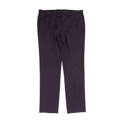 Purple Check Regular Pants