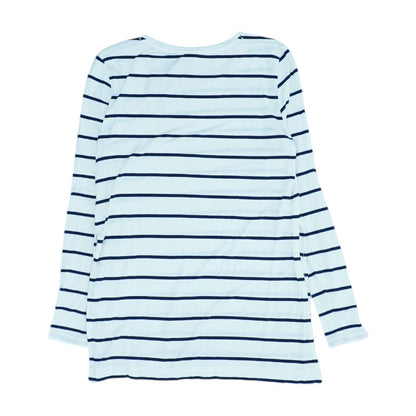White Striped Crewneck T-Shirt