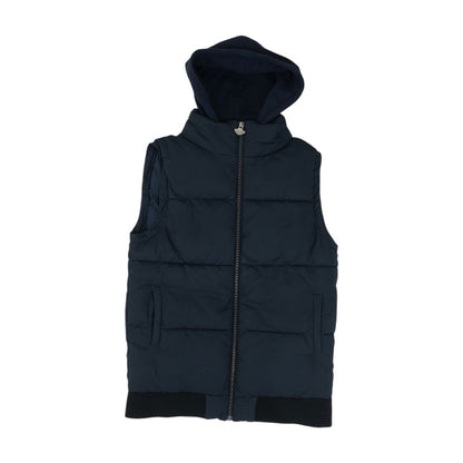Navy Solid Puffer Vest