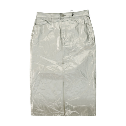 Silver Midi Skirt
