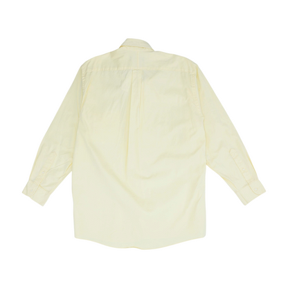 Yellow Solid Long Sleeve Button Down
