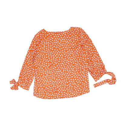 Red Floral Blouse