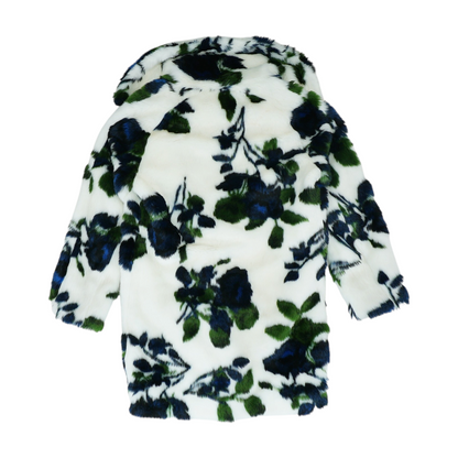 White Print Fur Jacket