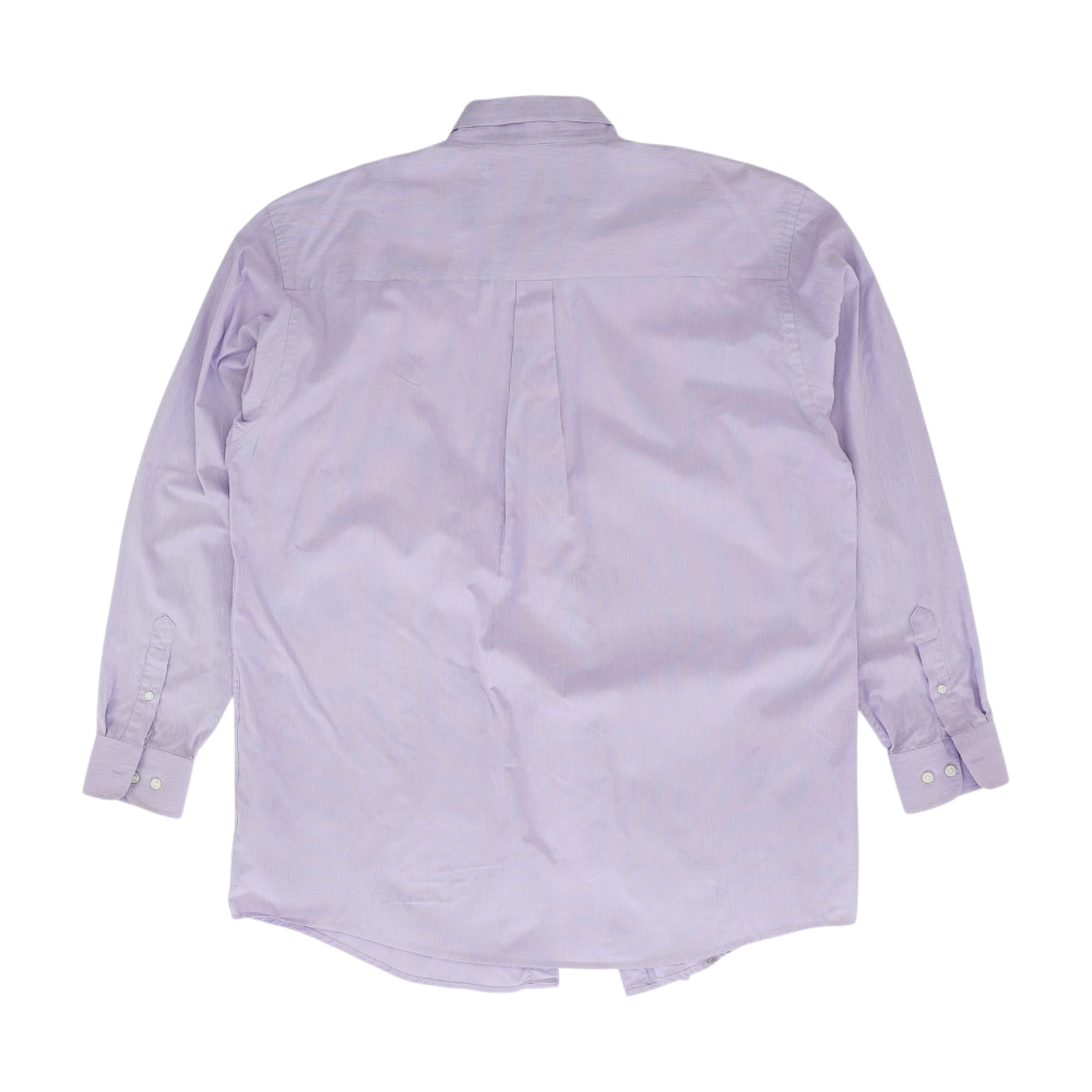 Purple Tall Check Long Sleeve Button Down