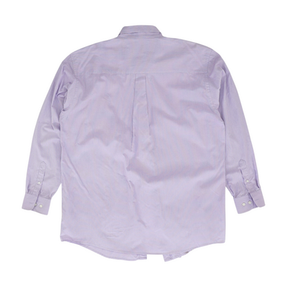 Purple Tall Check Long Sleeve Button Down