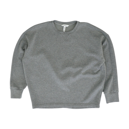 Gray Solid Sweatshirt Pullover