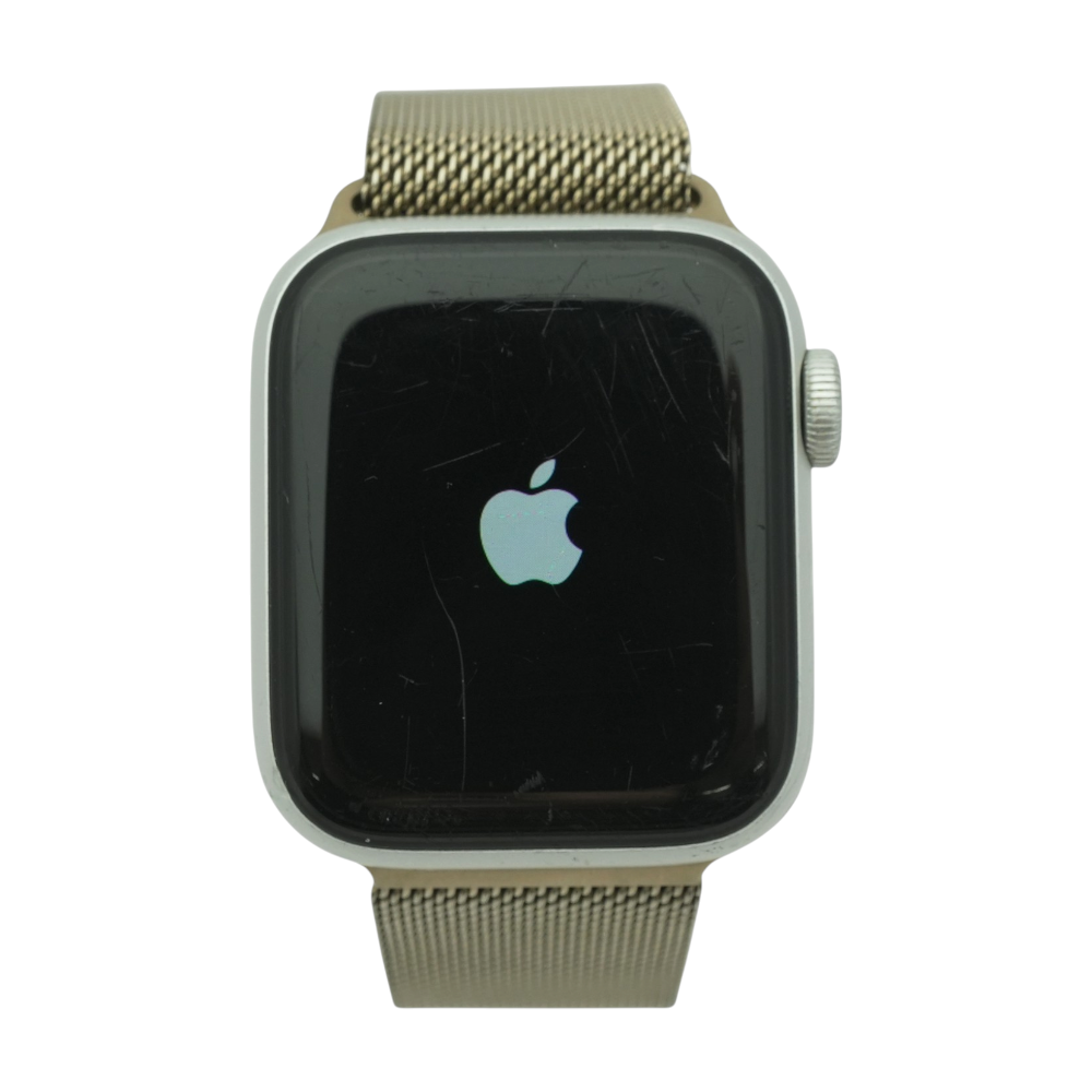 40mm Series SE Silver Smartwatch Gold Band S/M