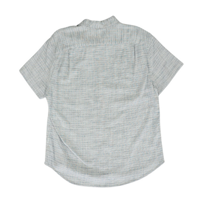 Blue Striped Short Sleeve Button Down