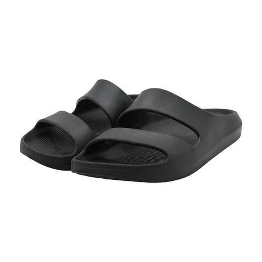 Black Casual Slide Sandals