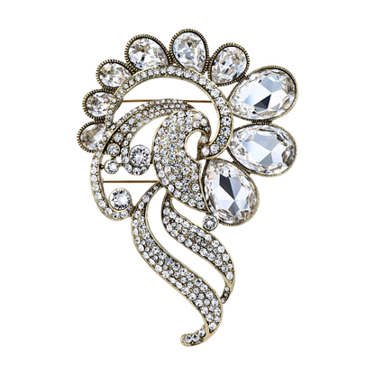 Costume Cubic Zirconia Brooch