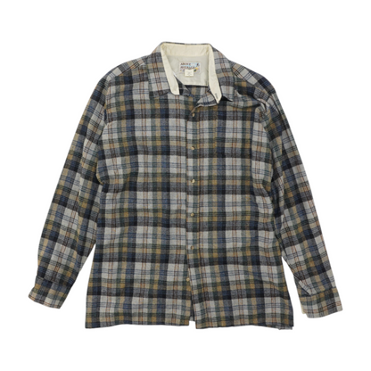 Vintage Multi Plaid Flannel Button Down