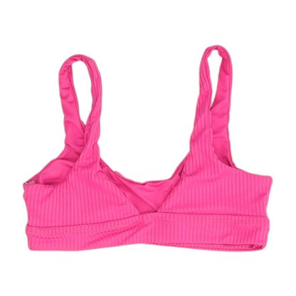 Pink Striped Swim Top