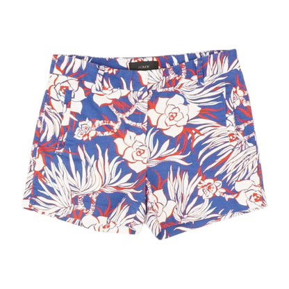 Blue Floral Chino Shorts
