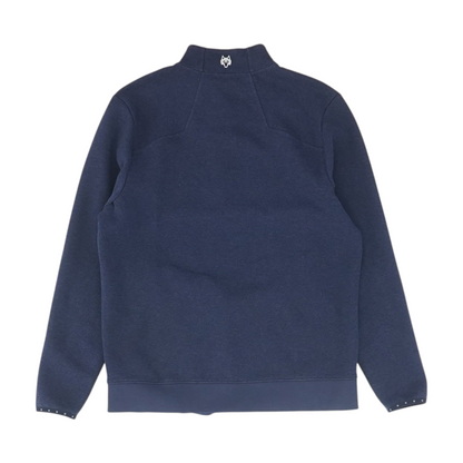 Navy Solid 1/4 Zip Pullover
