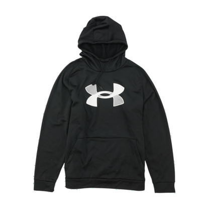 Black Solid Hoodie Pullover