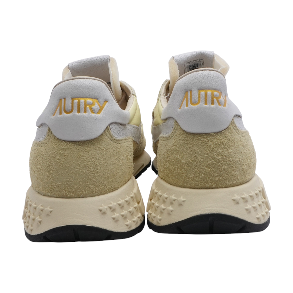 Yellow Low-Top Athletic Shoes