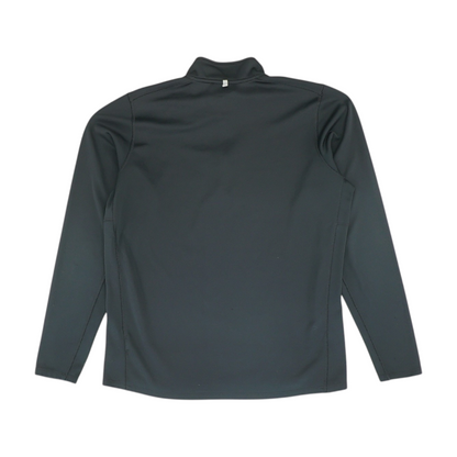 Black Solid 1/4 Zip Pullover