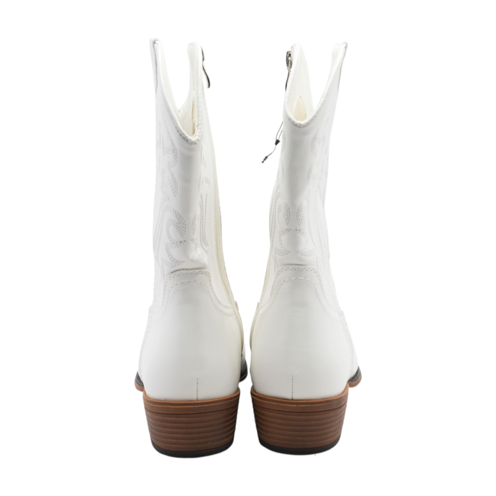 White Western Boots