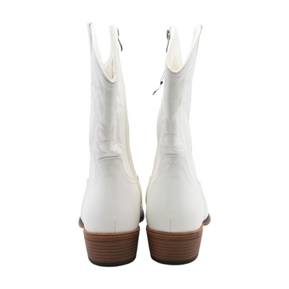 White Western Boots