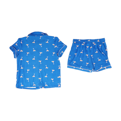 Blue Print Pajama Set