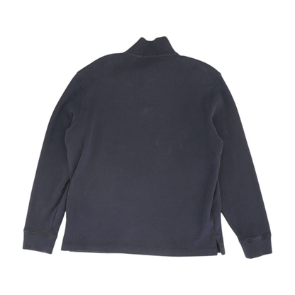 Navy Solid 1/4 Zip Pullover
