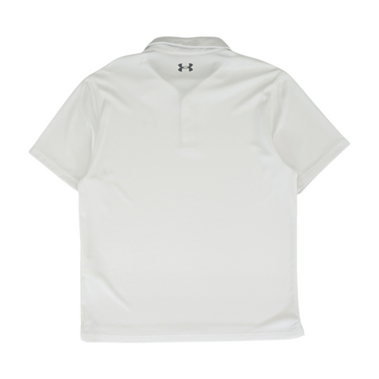 White Solid Short Sleeve Polo