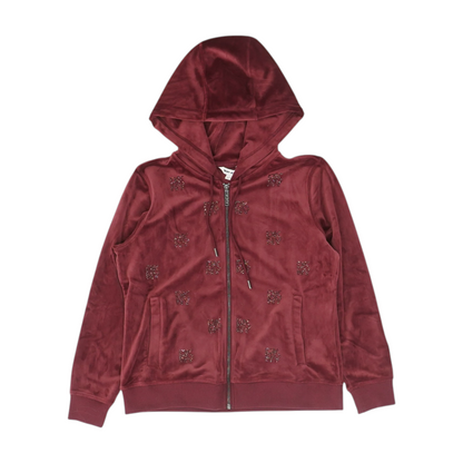 Burgundy Petite Solid Active Jacket