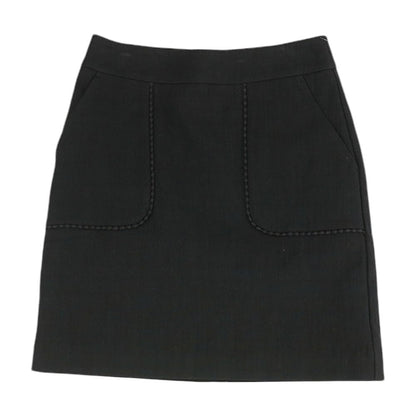 Black Solid Mini Skirt