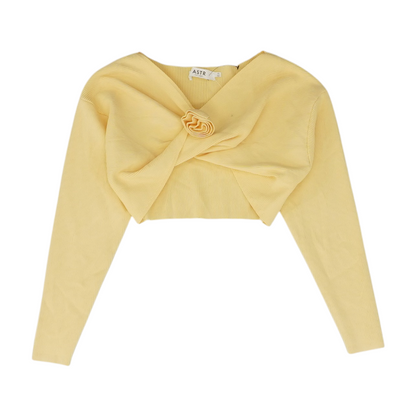 Yellow Cropped Blouse