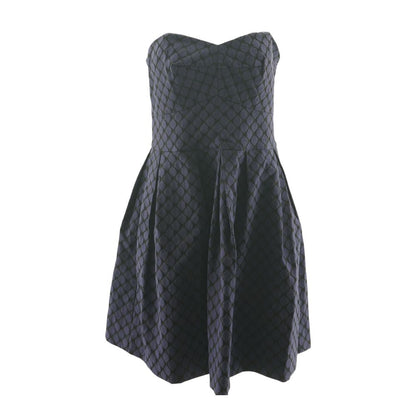 Purple Geometric Mini Dress