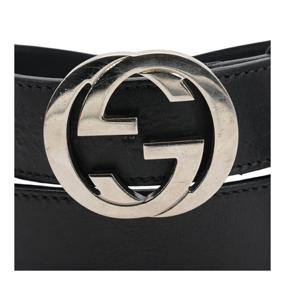 Gucci Black Leather Belt – Image 2