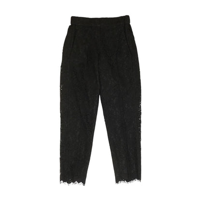 Black Solid Pants
