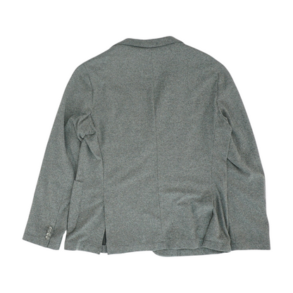 Gray Solid Suit Jacket
