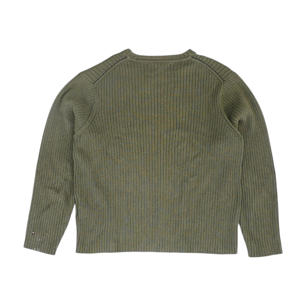 Olive Solid Pullover Sweater