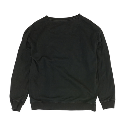 Black Solid Sweatshirt Pullover